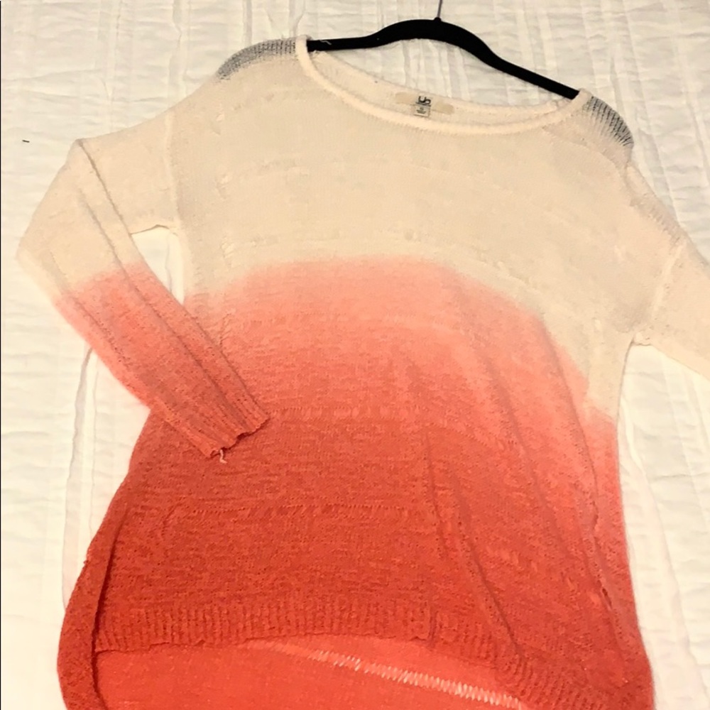 Ombré orange sweater